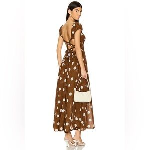 Free people Ultraviolet Dress in Oak Combo polkadotted size small